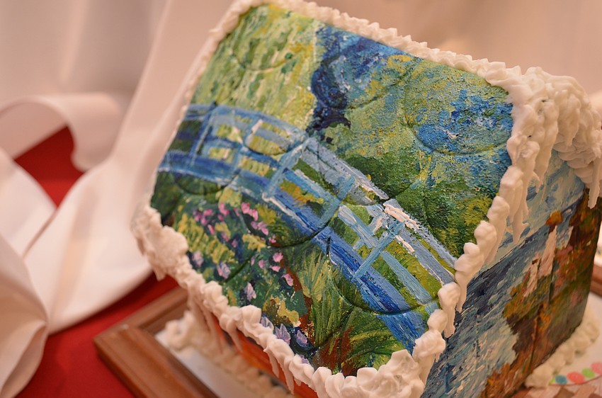 This Monet cottage entry from Pine View School was inspired by artwork.