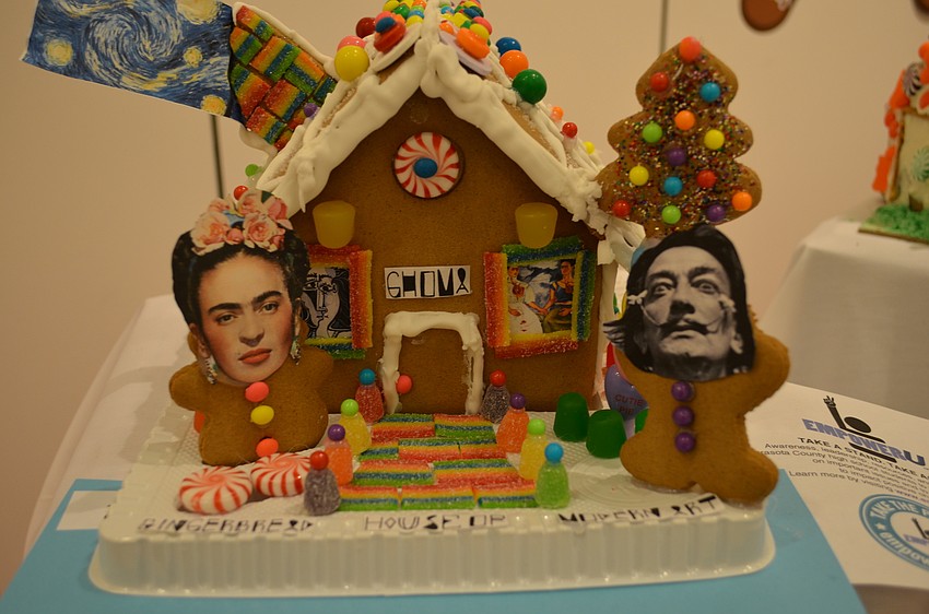 This surreal gingerbread house was designed by Pine View School Empower U.