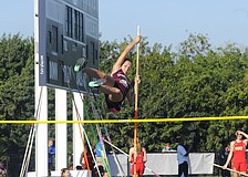 Braden River's Alyssa Gagnon competes in the pole vault during the ODA Invitational March 21.