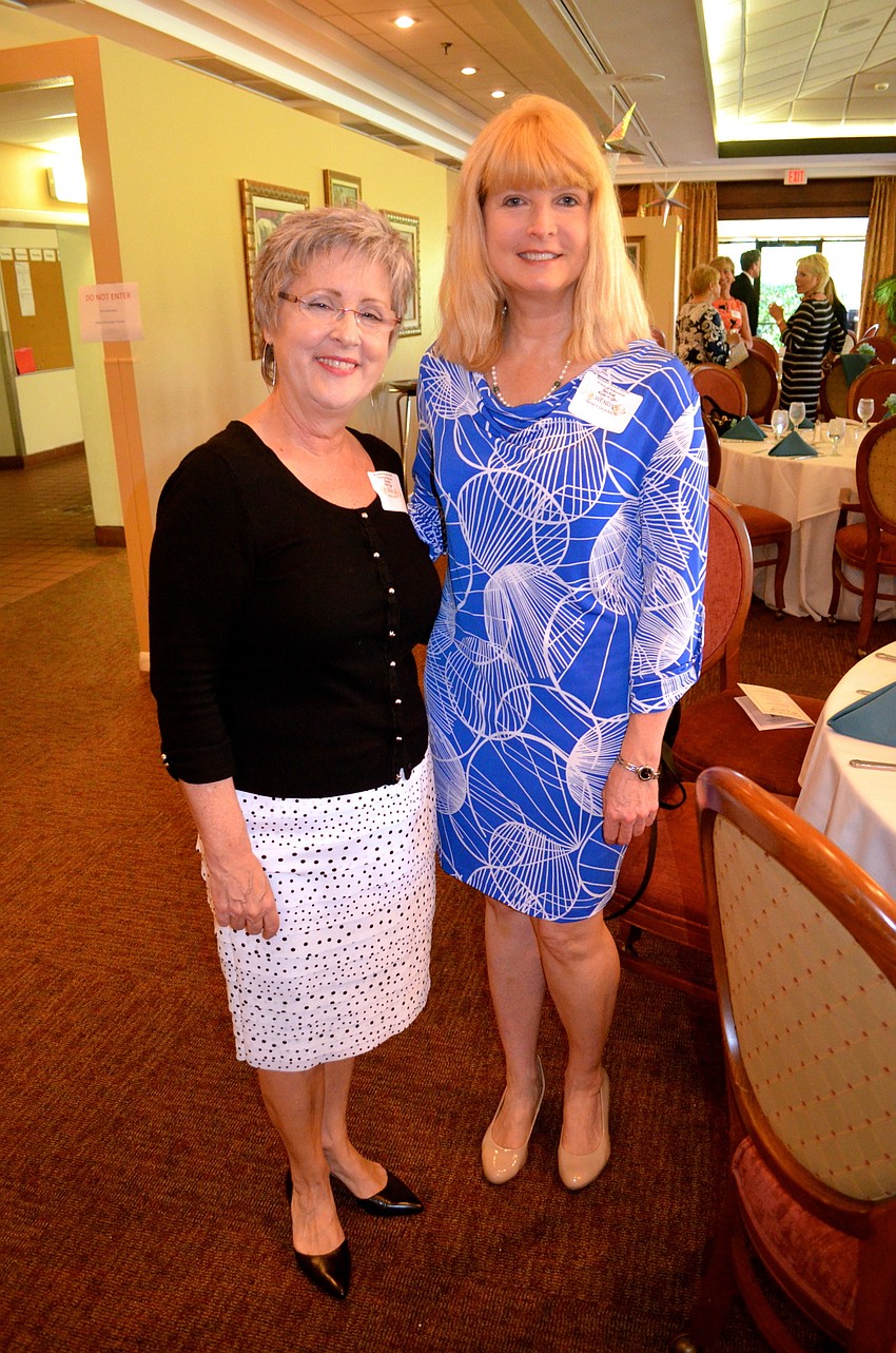 Diane Zorn and Wendy Dickinson attend the luncheon to support local women, they agreed.