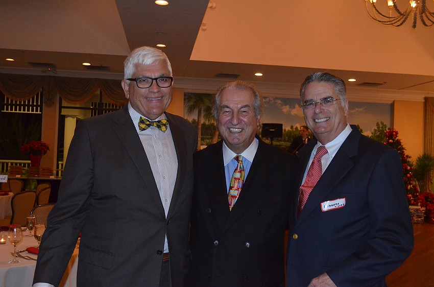 Bob Klosterman, President Joe McElmeel and Armando Linde