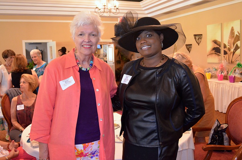 School Board member Karen Carpenter and friend, Xtavia Bailey, are regulars at the annual event.