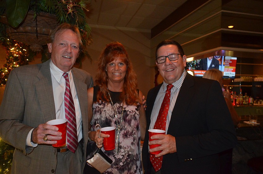 Danny Williams, of Michael Saunders & Co., Cindy Schatzle, of Coldwell Banker, and Tom Heatherman, of Michael Saunders & Co.