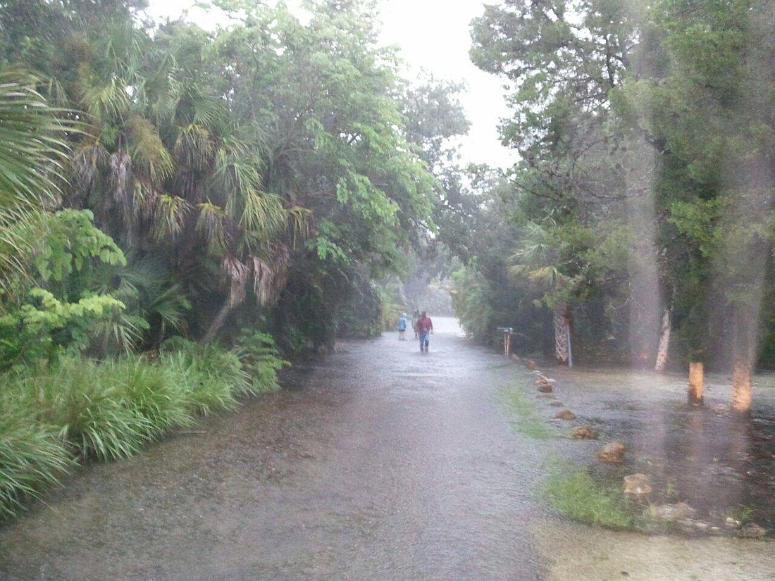 Residents want the county to address flooding on Banan Place, pictured in 2013, which occurs frequently after heavy rains.