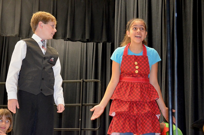 Nate Whittemore and Annasophia Alphonso convince the other toys that families will buy them soon.