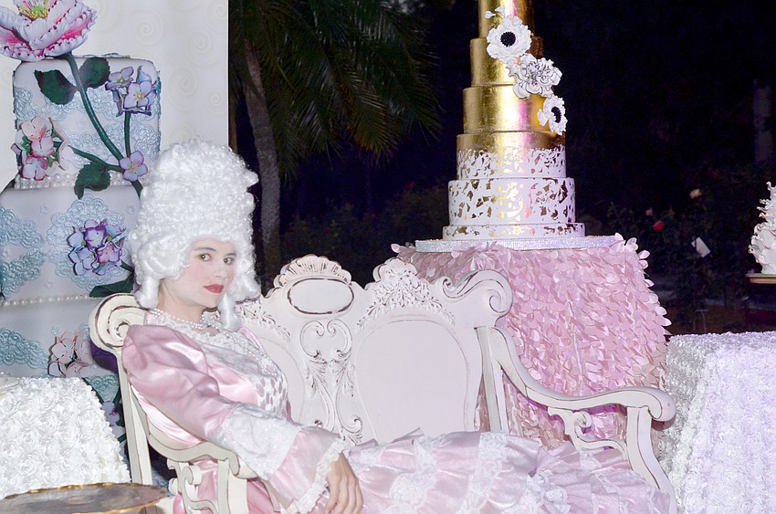 Sonja Shea as Marie Antoinette in the France location