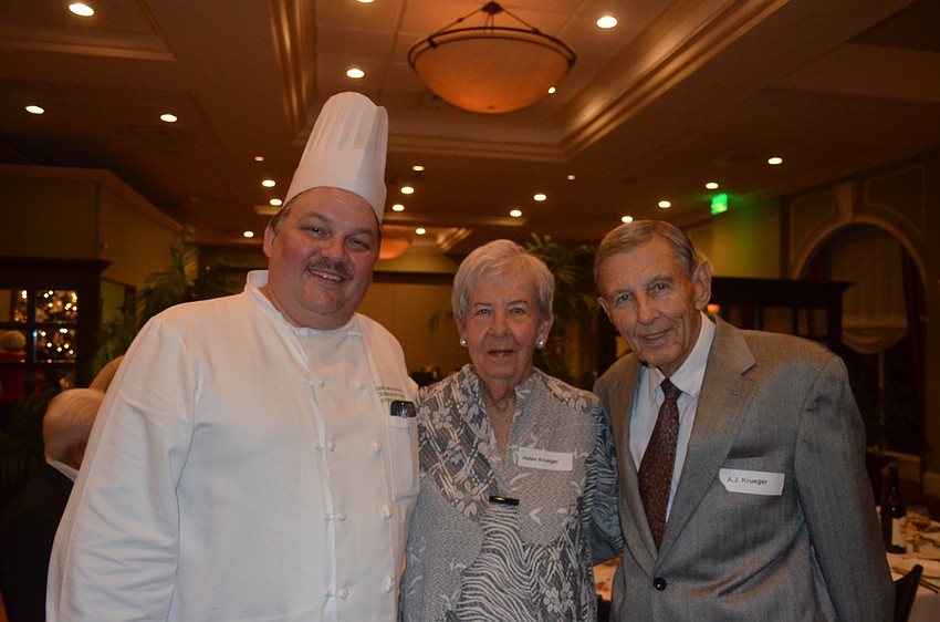 Executive Chef Zeke Wentworth and Helen and AJ Krueger