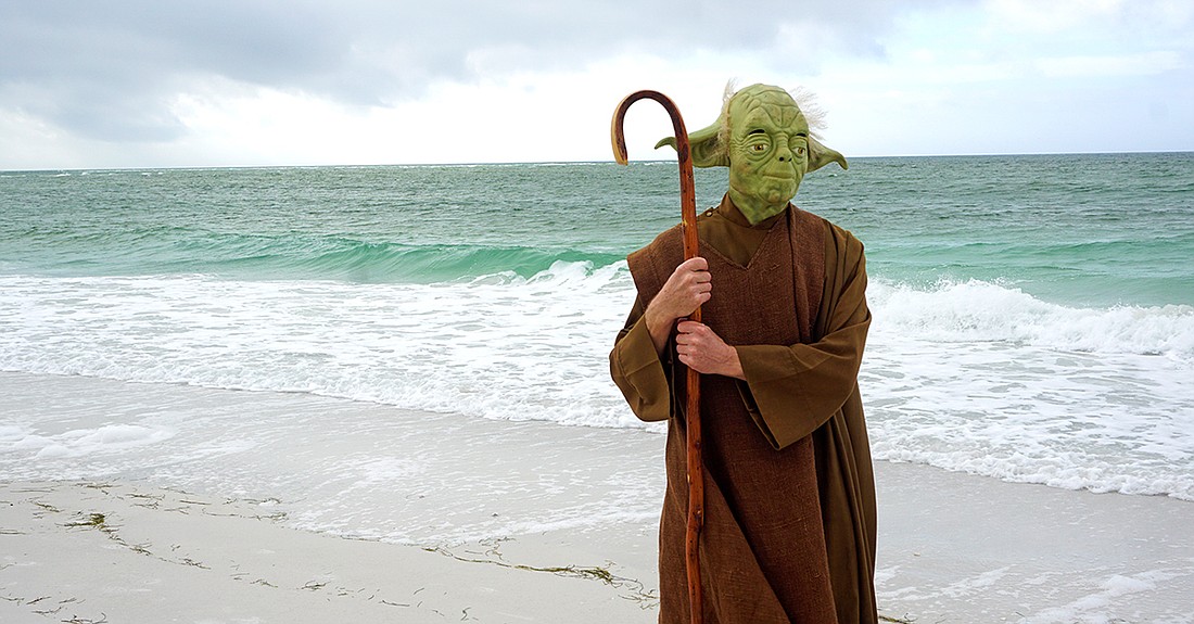 Yoda was seen walking along Longboat Key Club's beach Dec. 18.