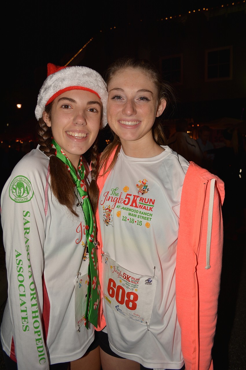 Lakewood Ranch High sophomores Kerri Grimaldi and Carsen Schmid both run track.