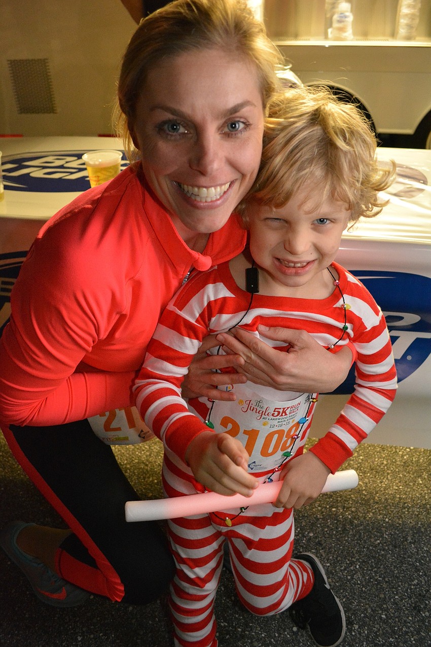 Kristen and Tucker Oyler ran the 5K.
