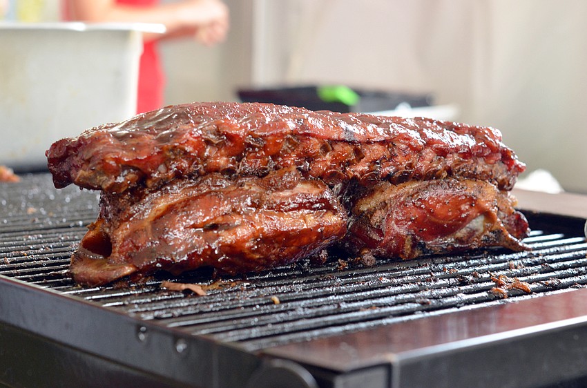 Alday’s BBQ and Catering offered barbecue at Florida Winfest Auction: Wine on the Water.