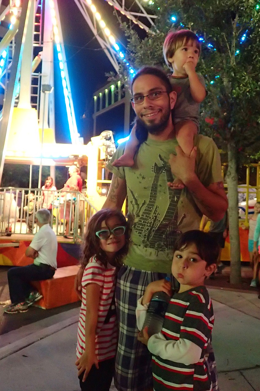 The Avery family (left to right): Lyra, Jeremiah, Phoenix and Orion.