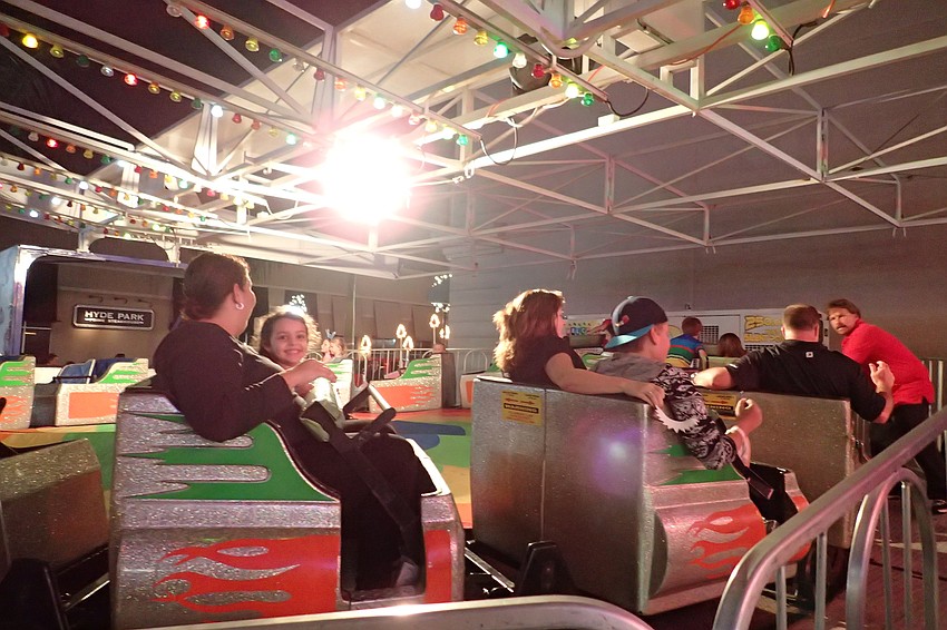 Myreli Zamora and daughter Camila Diaz ride the Silver Streak