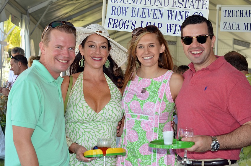 Roger and Kaley Miller with Jayne Gillen and Tommy Williamson