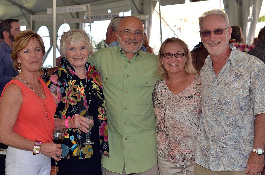 Lisa West, Karen Knuese, Paul Couzelis and Bonnie and Bill Rogers