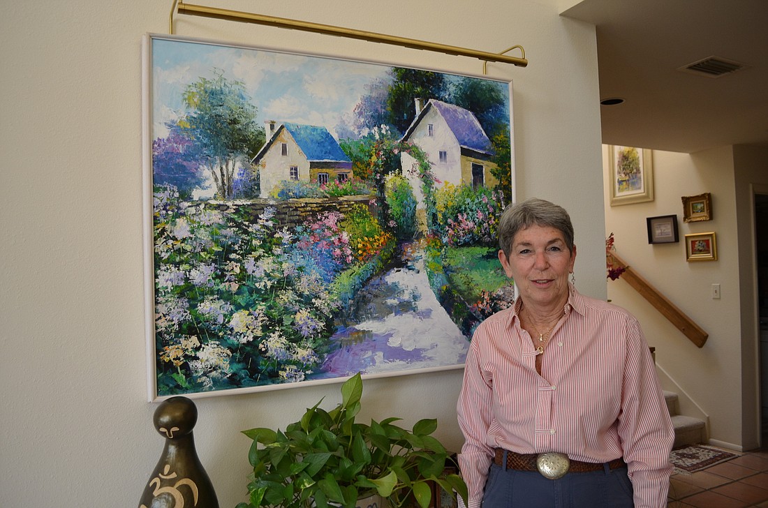 Although Madelyn Spoll does not have an abundance of plants in her home, she enjoys the look of gardens and artwork portraying it.