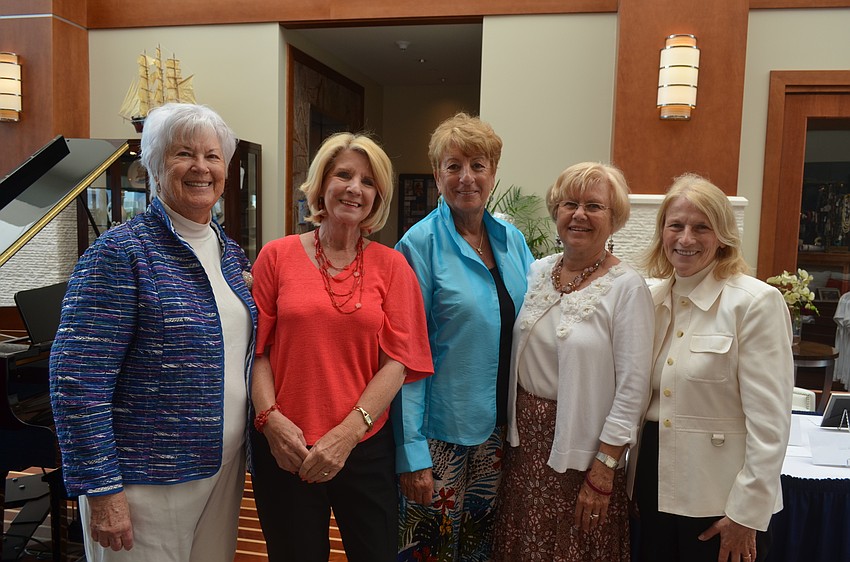Event committee Joan Webster, Barbara Gurchiek, Beth Waldman, Carol Fischbein and chair Michaele McKenna