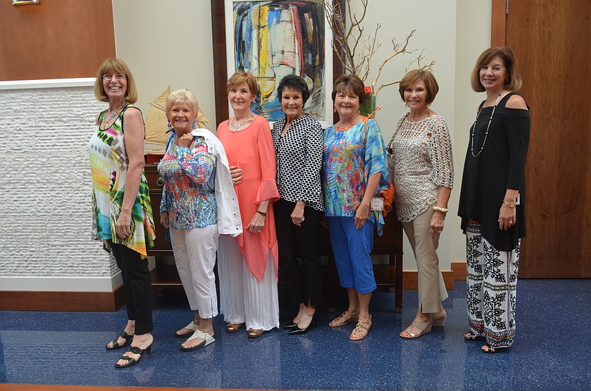 Models Barbara Bellamente, Gerry Sullivan, Mary Miller, Sandy Finnegan, Carol McManus, Teri Scaring and Donna Pettinato