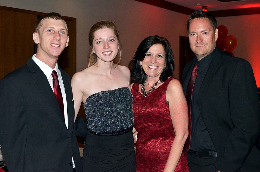 Zach Schwalbe and Holly Vincent with Judy and Jim Young