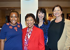 Whitney Stewart with Co-Chairs Carol Buchanan, Nancy Markle and Jonna Keller