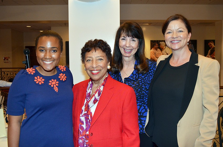 Whitney Stewart with Co-Chairs Carol Buchanan, Nancy Markle and Jonna Keller