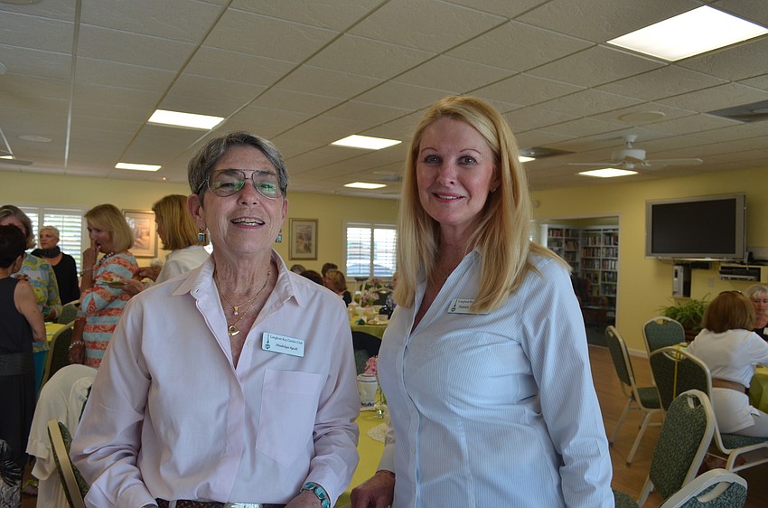 Garden Club President Madilyn Spoll and incoming President Susan Phillips