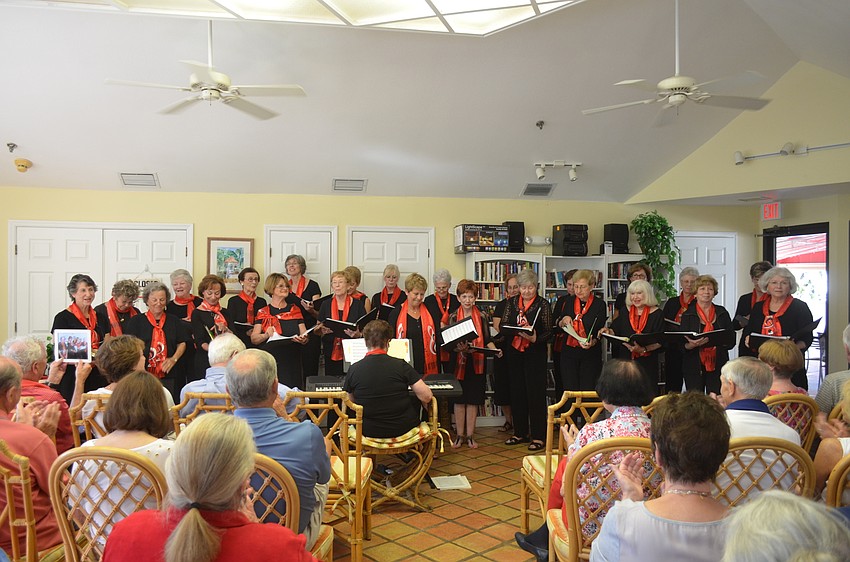 The choir performs a variety of Broadway and movie songs.
