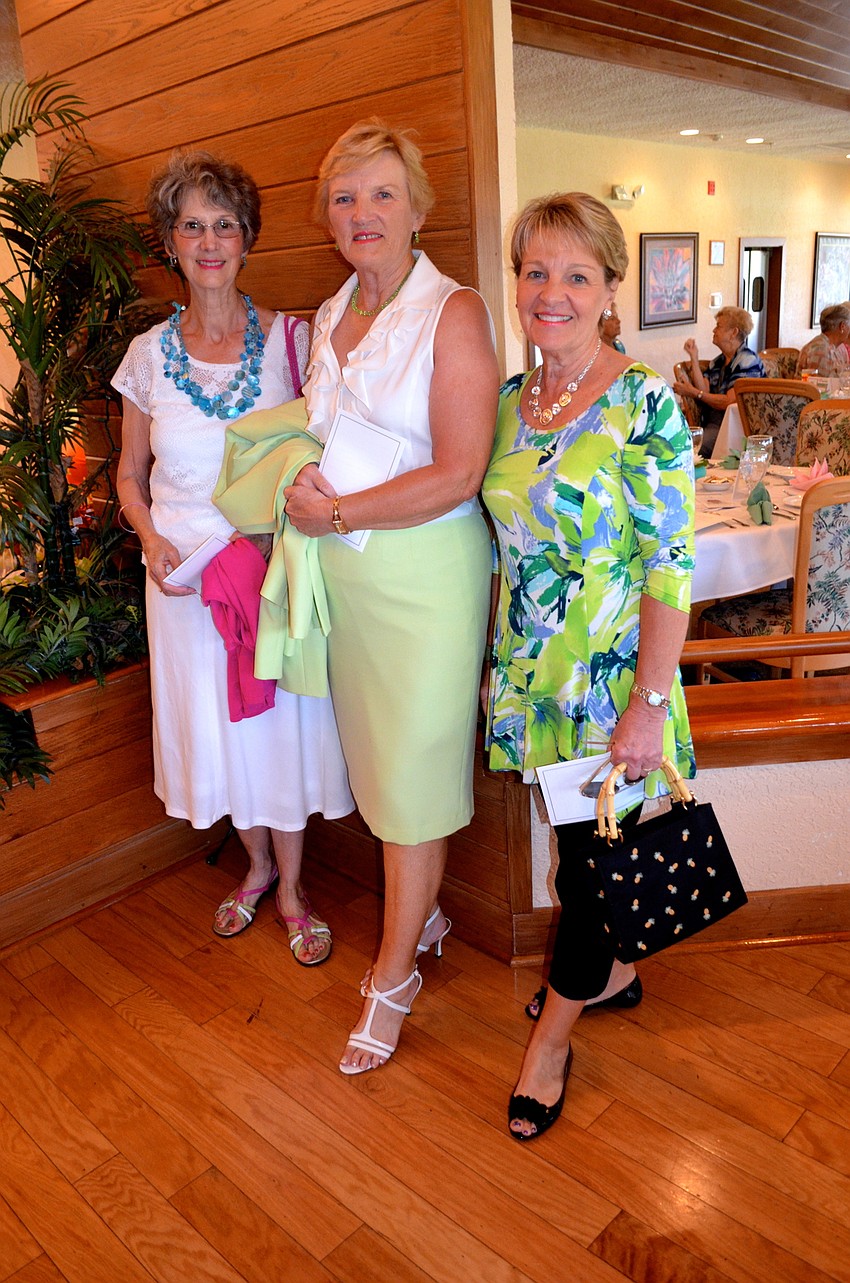 Carolyn Potter, Martie Smith and Beth Bittler show off spring outfits.