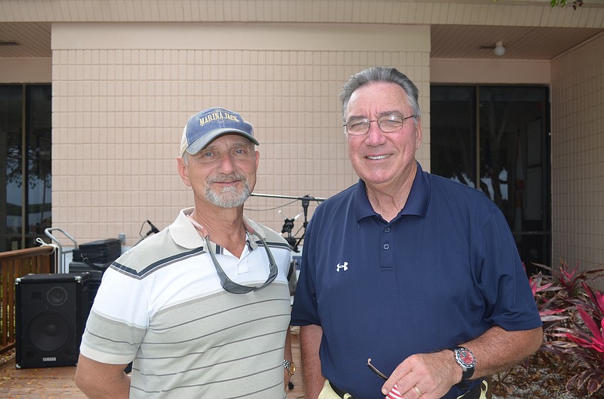 Dock Master Alan Malone and Vice Commodore Jim Fox
