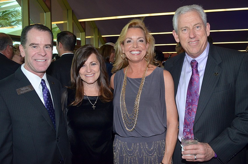 Shaun and Wendy Merriman with Theresa and Charlie Bartlett