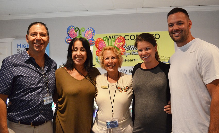 Dr. Joe and Elyse Indelicato of Butterfly Family Chiropractic, Carole Gold, Samantha and Blaine Bott