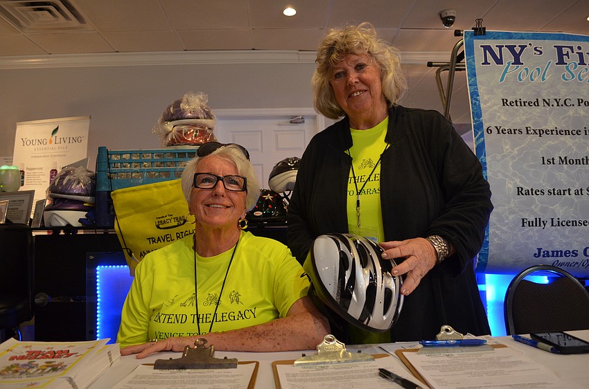 MJ Rouvert and Margaret Brading of the Friends of the Legacy Trail