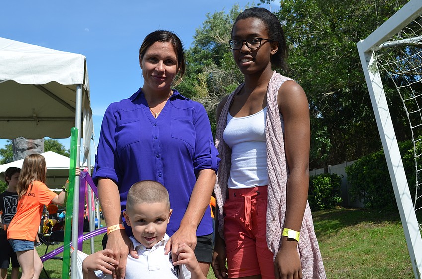 Bianca and Mariano Santiago with Magdalene Nwokeji