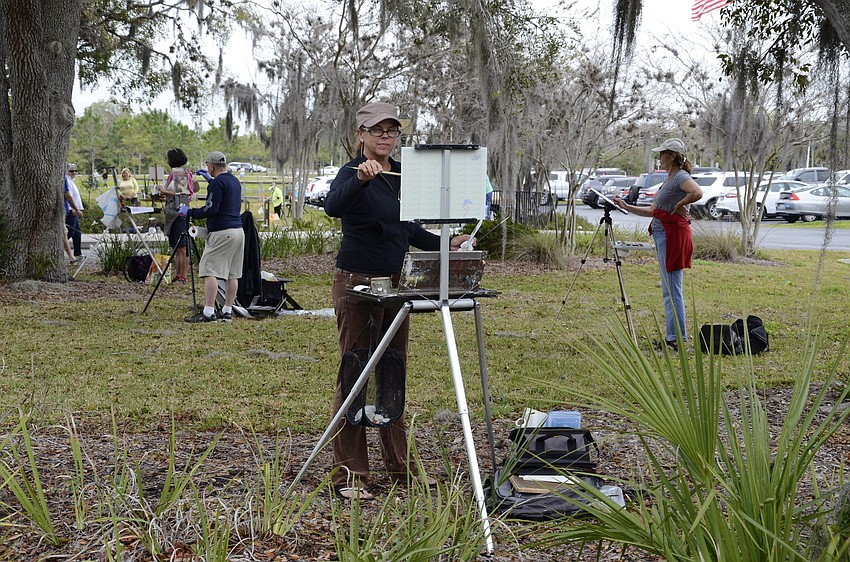 Kelli Mason was one of more than 70 artists who participated in the Quick Draw contest.