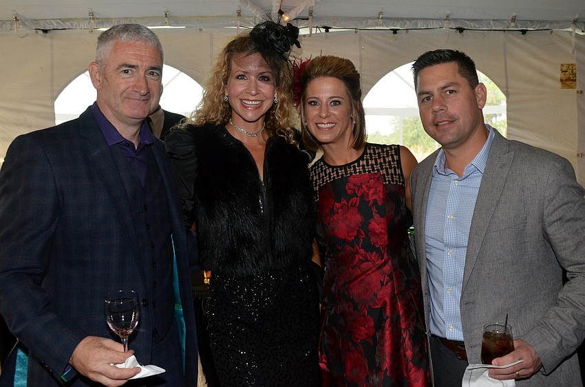 Philip Carey and Jamie Day with Tina and Mike Granthon