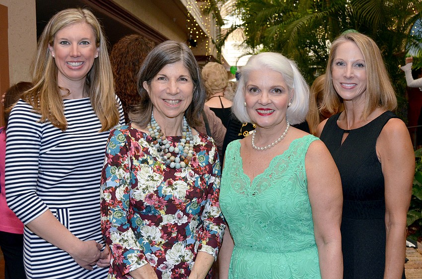 Amanda Gambert, featured speaker Anna Quindlen, Chairwoman Susan Powers and Heather Clark