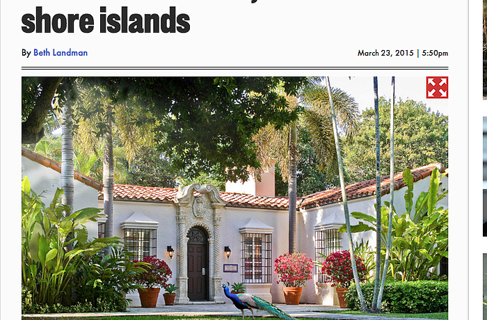 Thatâ€™s a sexy Fisher Island Club peacock, not a Longbeach Village peacock.