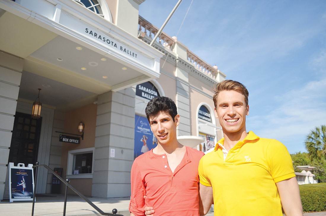 Luis Mondragon and Gabriele Pacca are excited for their future as a part of the Sarasota Balletâ€™s regular company.