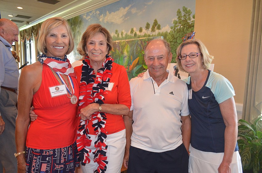 Isabella Paspa, Marie Watts and Paul and Susan Levine