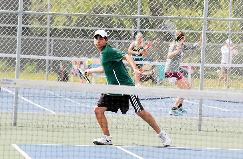 Freshman Anthony Pistella played No. 1 singles for Lakewood Ranch.