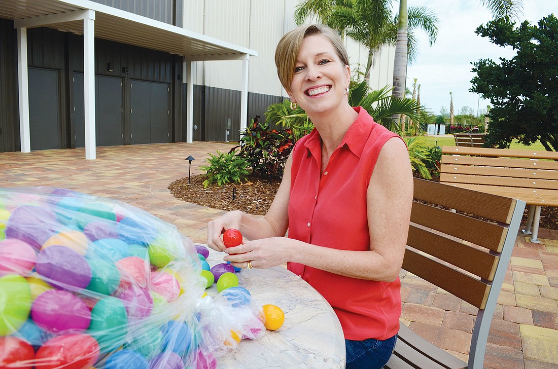 Amy Huebner has volunteered at Bayside Community Church for about five years.