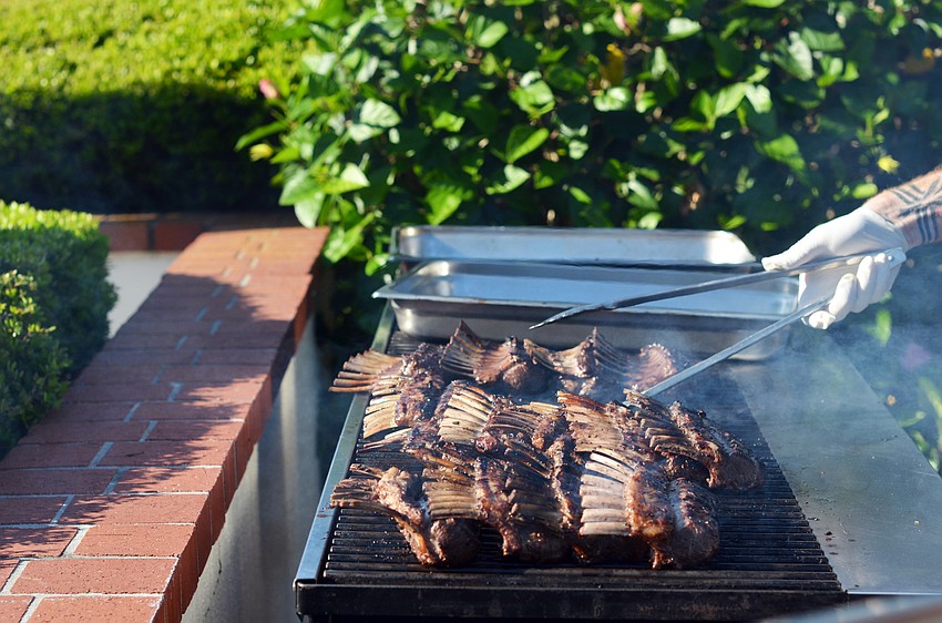 Guests enjoyed live music and food at the Going for the Gold Sponsor Party.