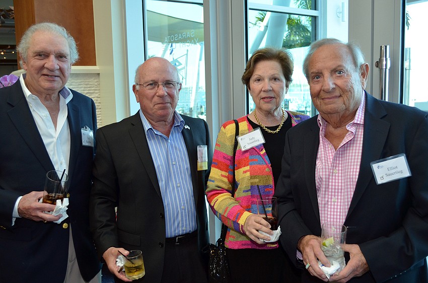 Ted Rachlin and Marty Rosman with Judy and Elliott Sauertieg