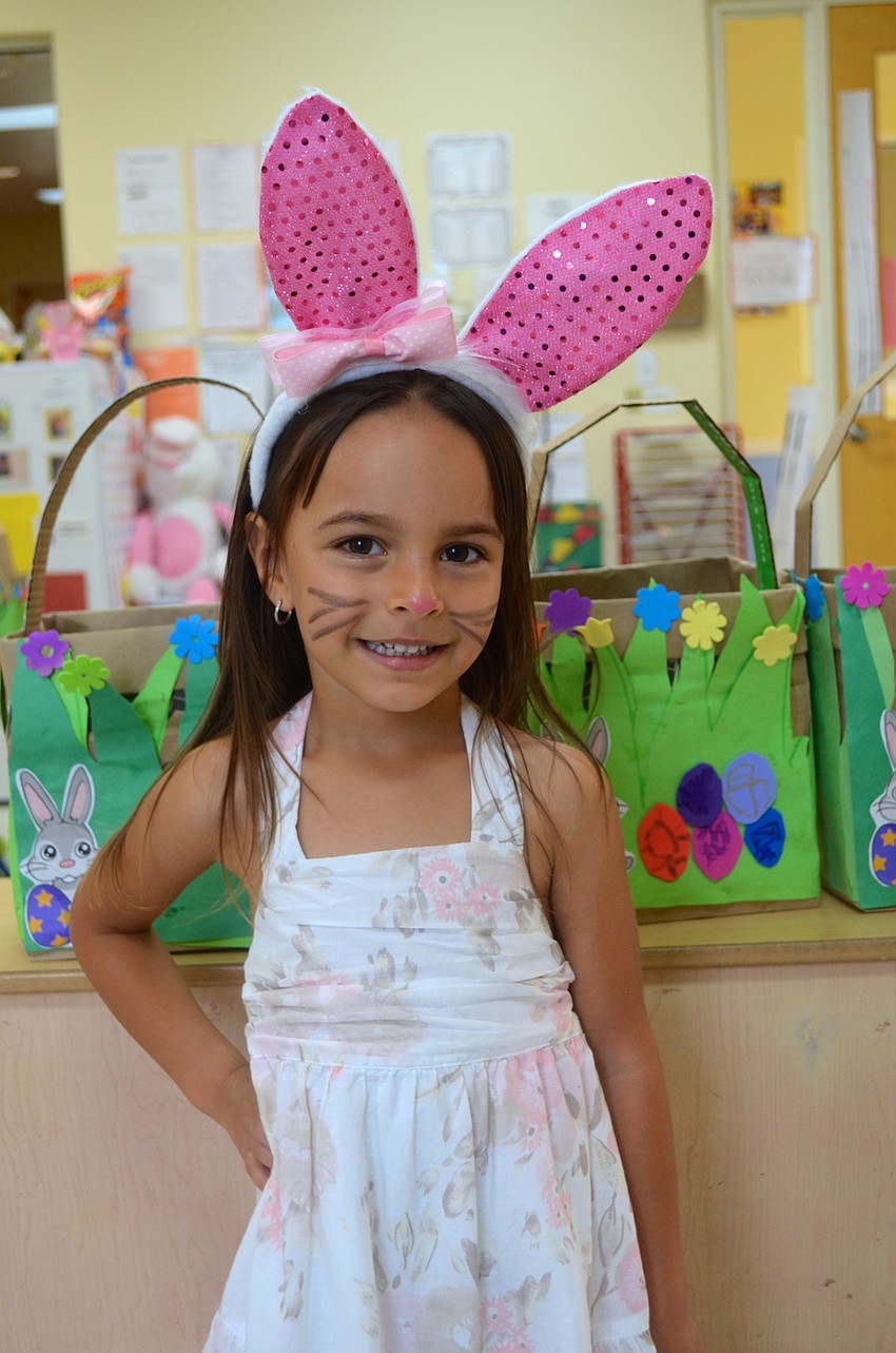 Sofia Baslie shows off her inner bunny.