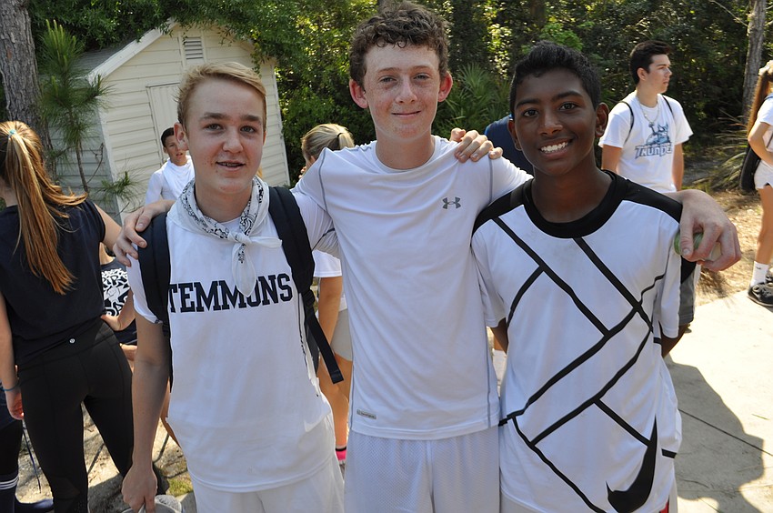 Taber Chadwick,  Hunter Bogumil and Joshua Samuel are in ninth grade.