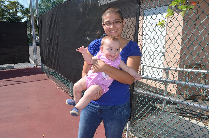 Andrea Coletti with Brianna Edmoundson, 8 months