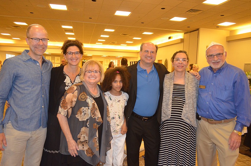 Jeff Meyer, Zahavah Levine, Nessa Levine, Aimee Brown-Borges, Alan Levine, Wamaid Levin-Borges and Richard Levine