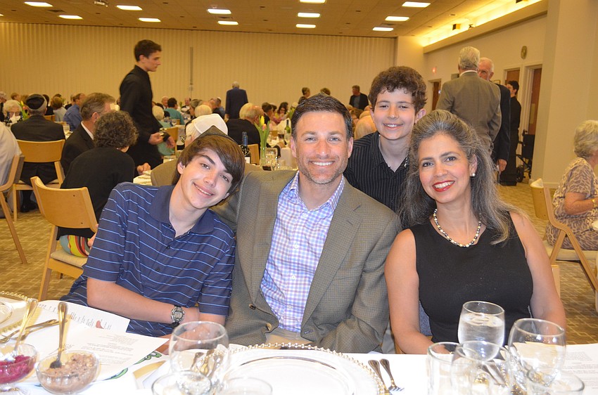 Sam and David Brause with Paul and Diany Vigder