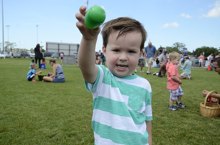 Zack Bartolone, 2, said green was his favorite color.