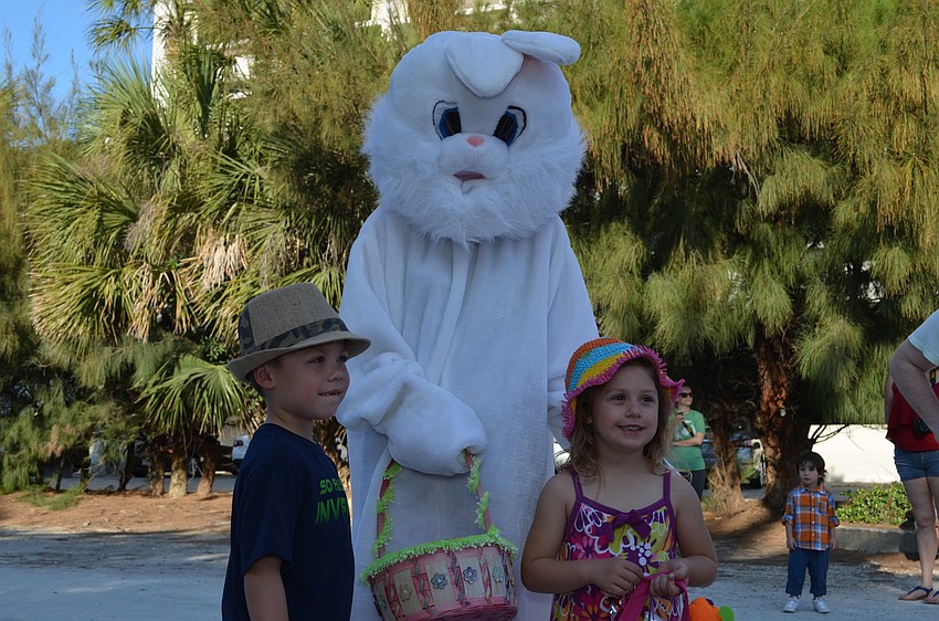 Tanner and Kallie Ackley before the egg hunt.